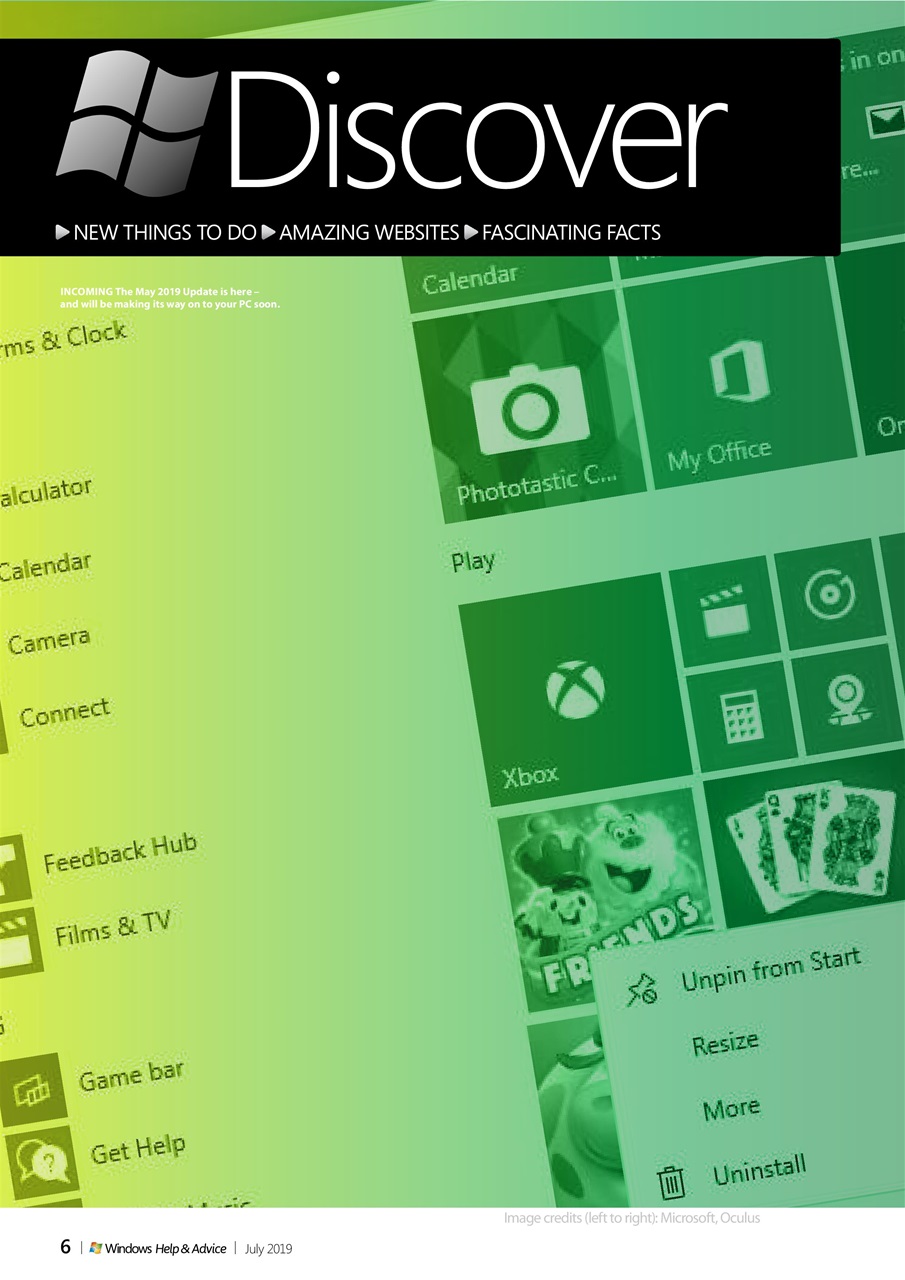 Windows Help & Advice Preview Pages