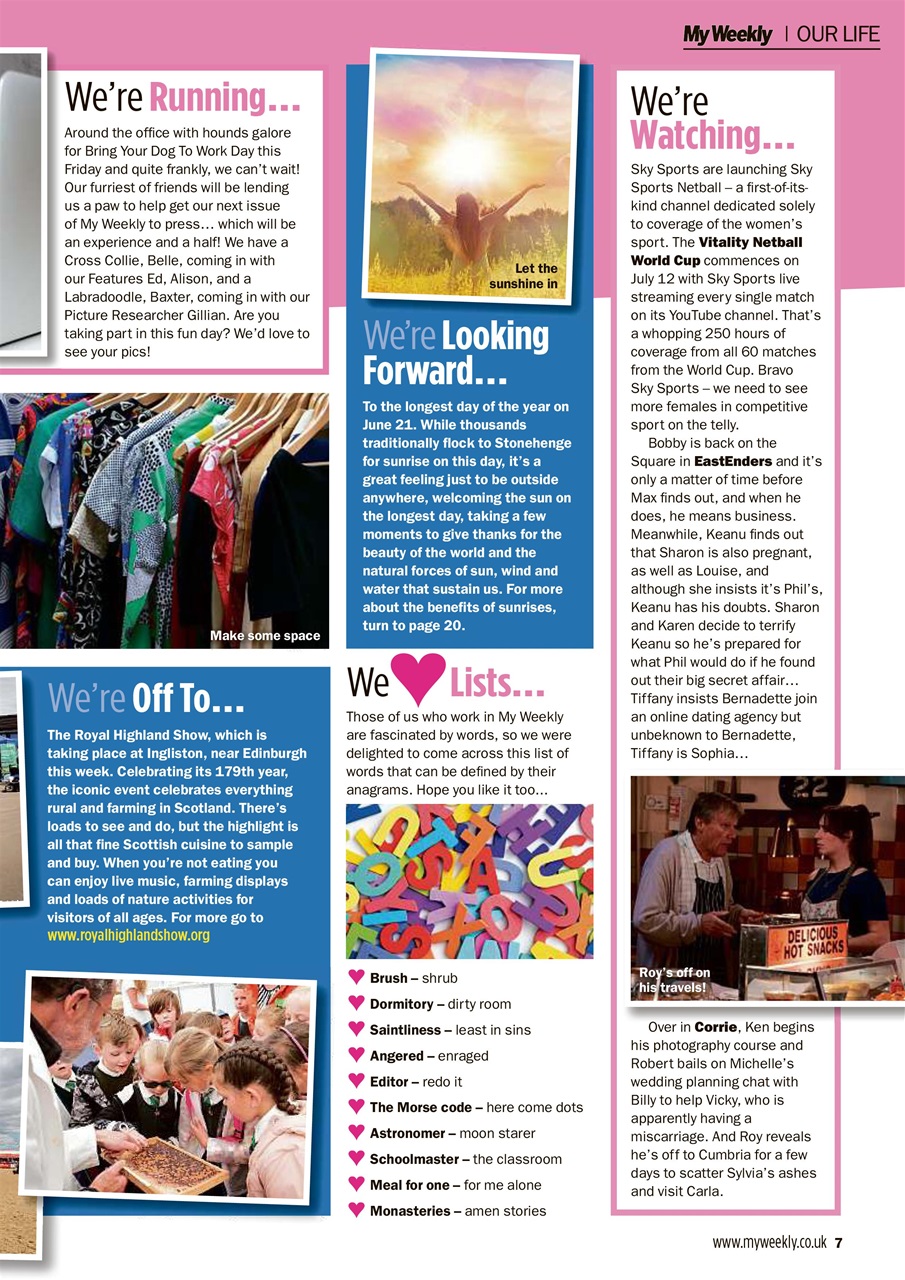 My Weekly Preview Pages