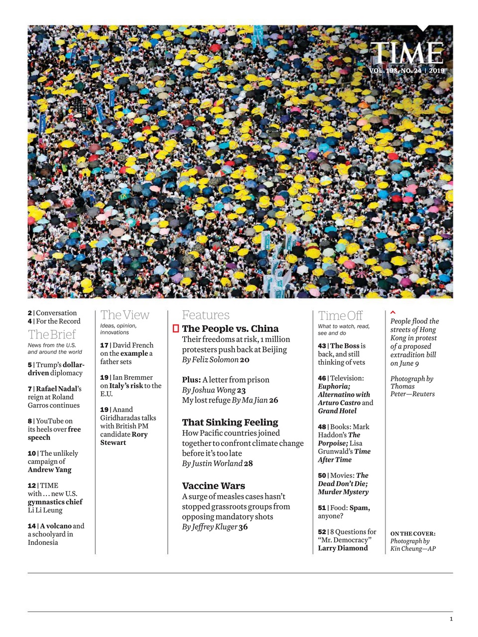 TIME Magazine Europe Preview Pages