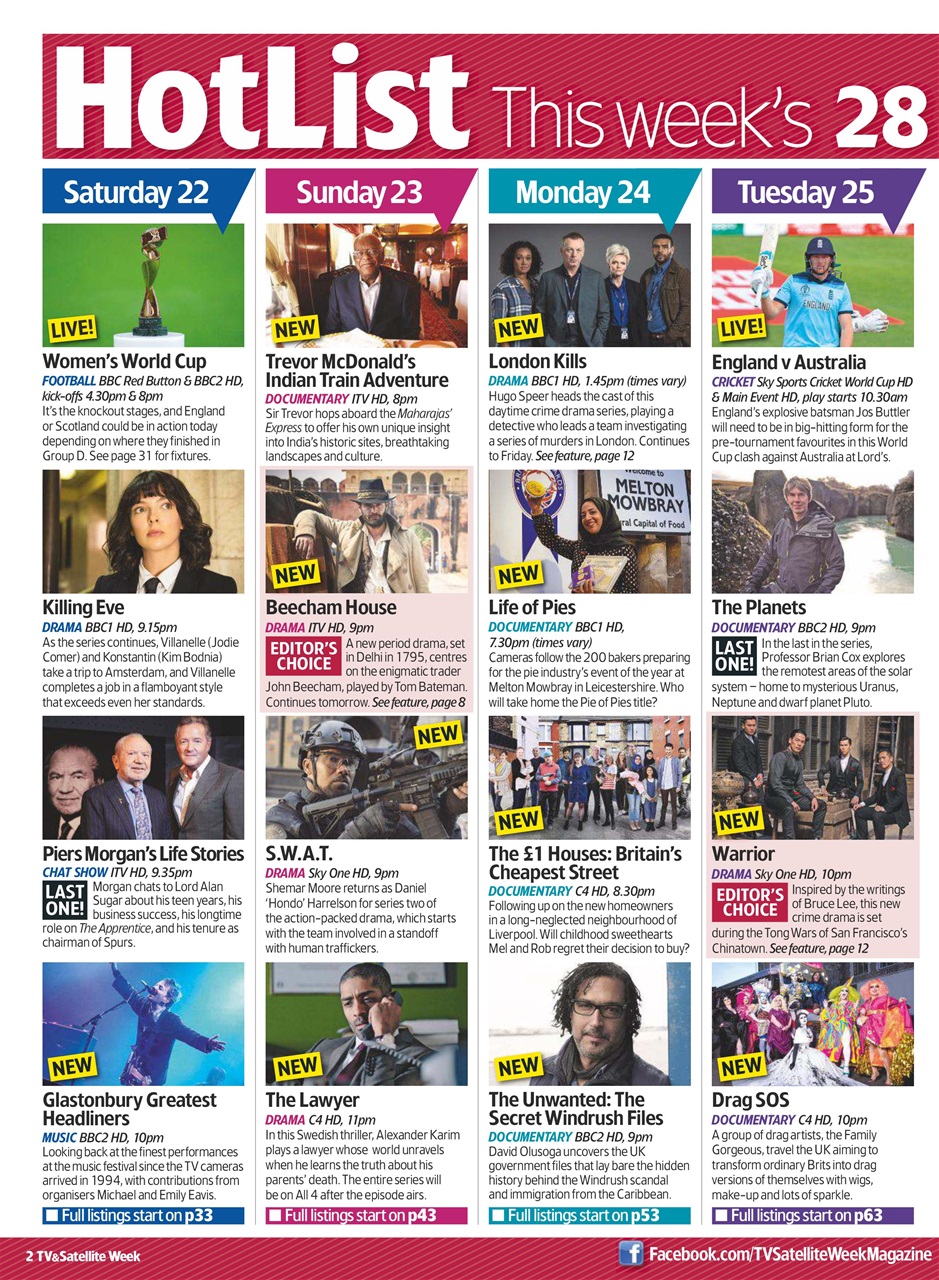 TV & Satellite Week Preview Pages