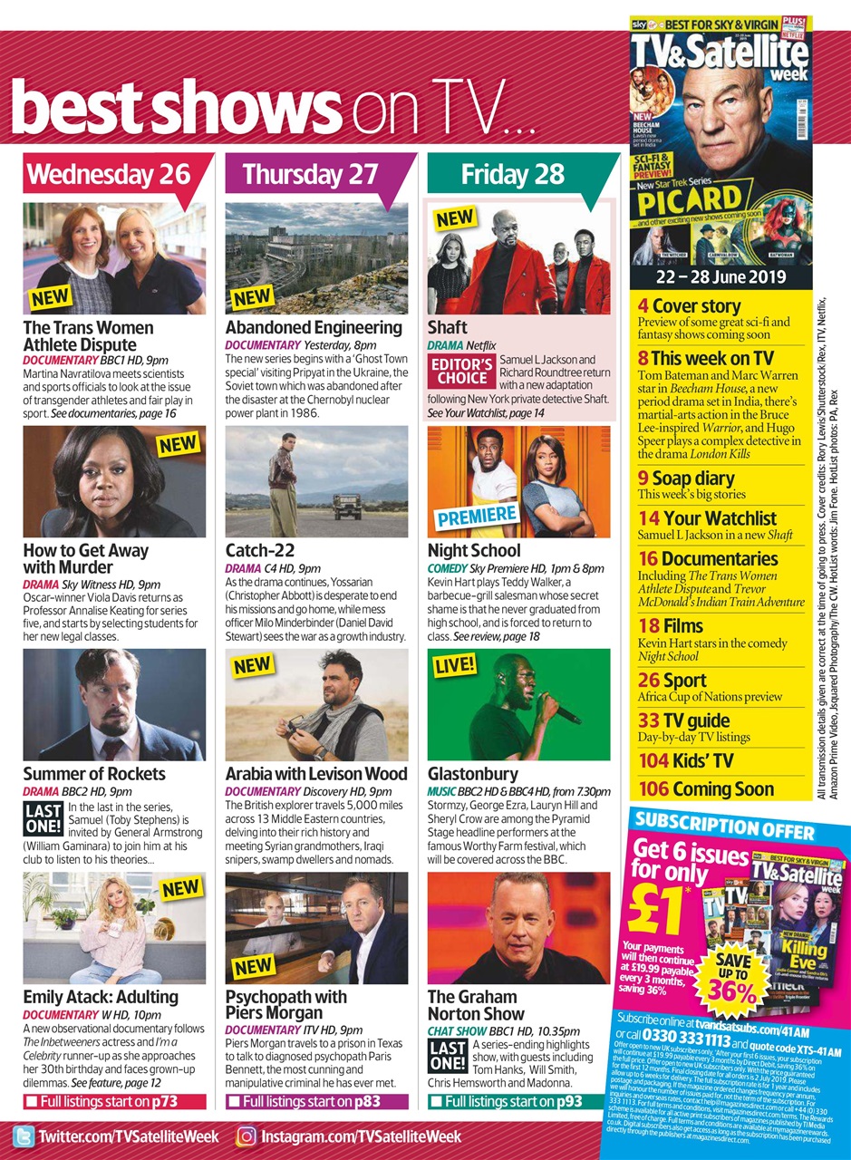 TV & Satellite Week Preview Pages
