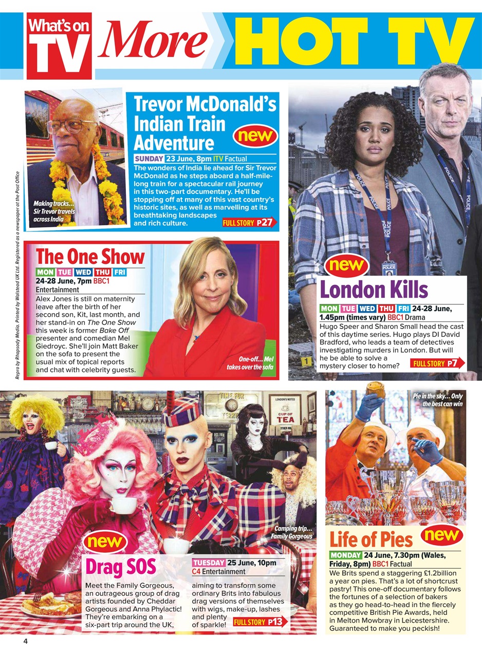 What's on TV Preview Pages