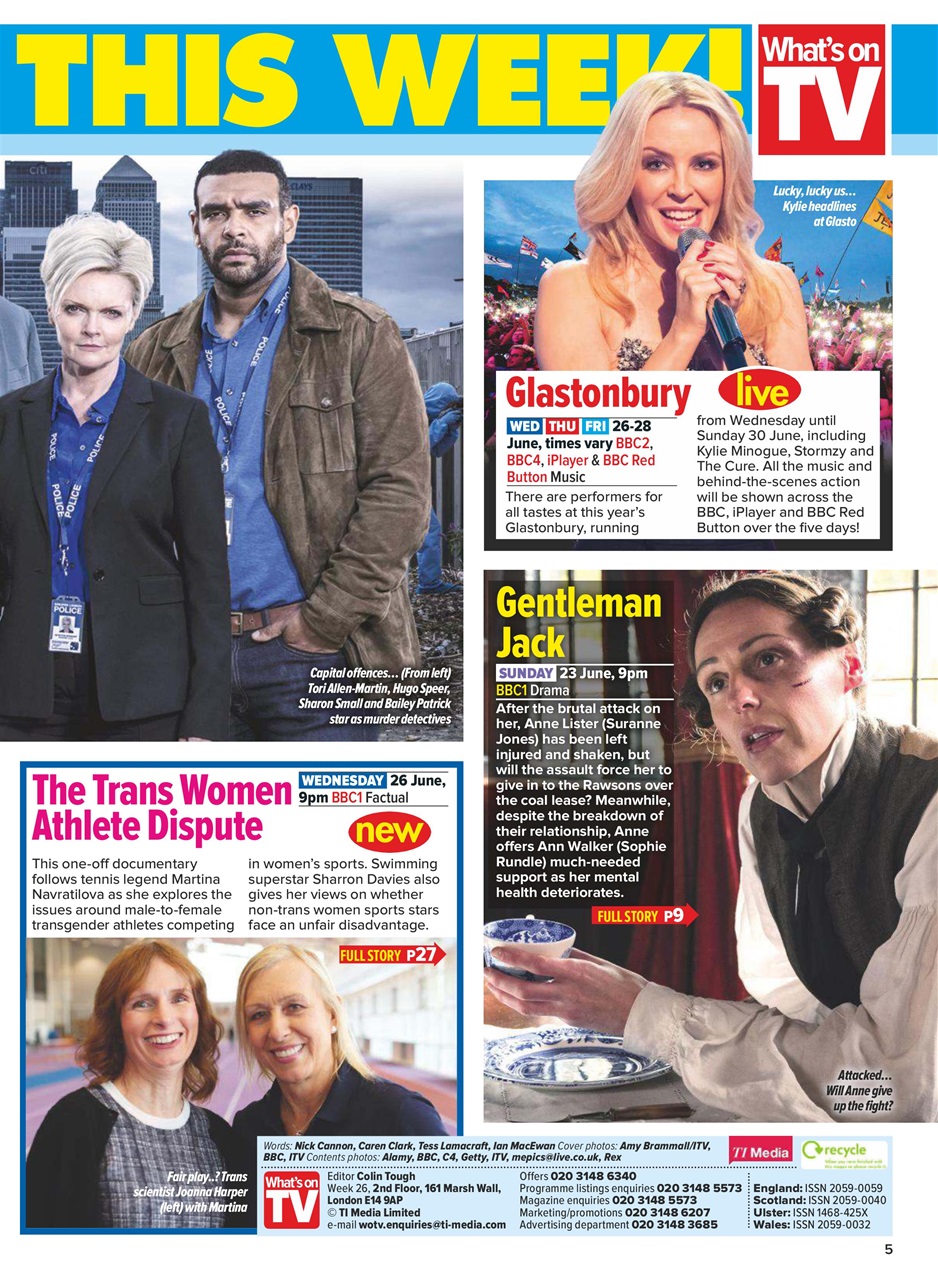 What's on TV Preview Pages