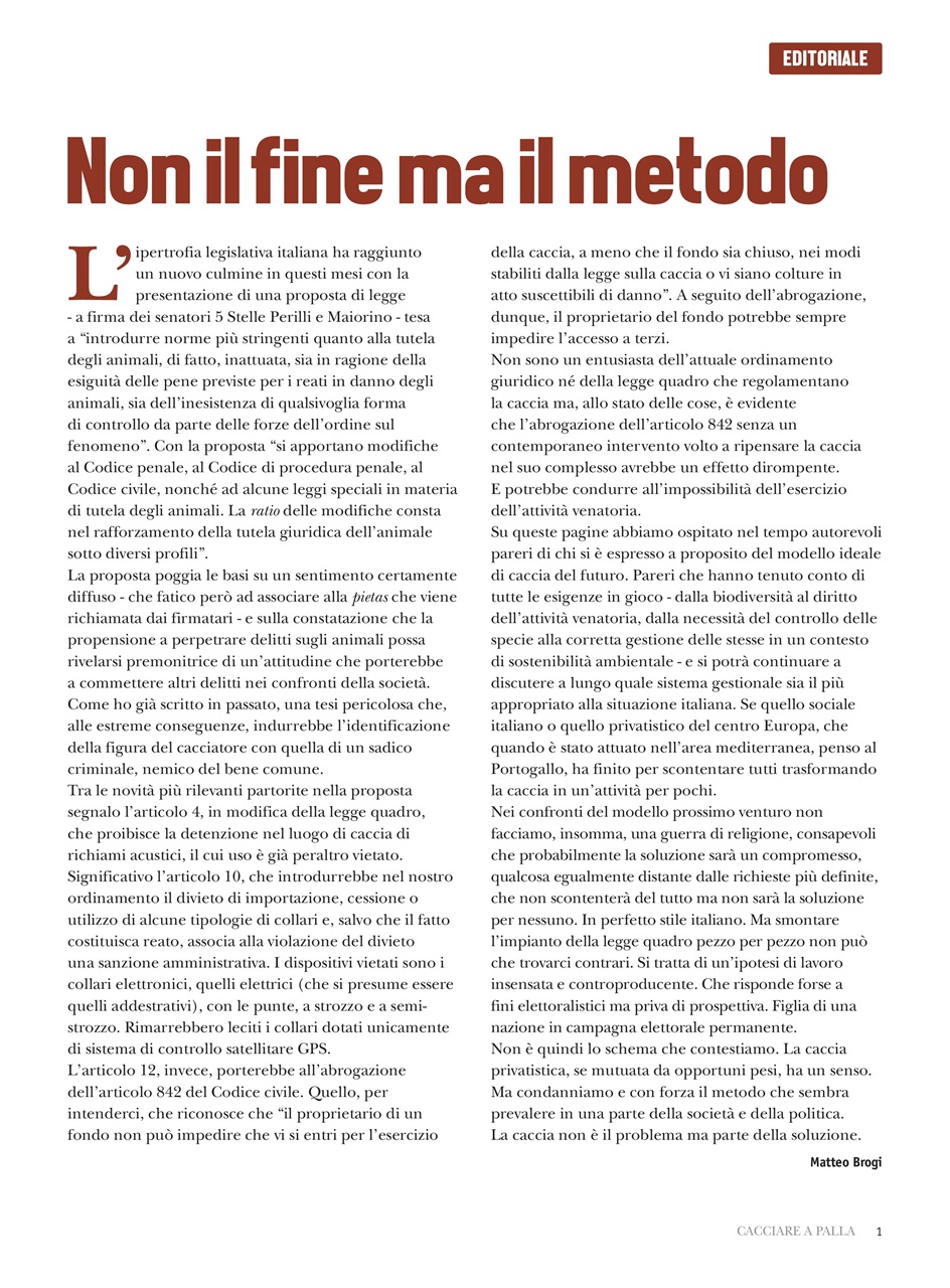 Caccia Magazine Preview Pages