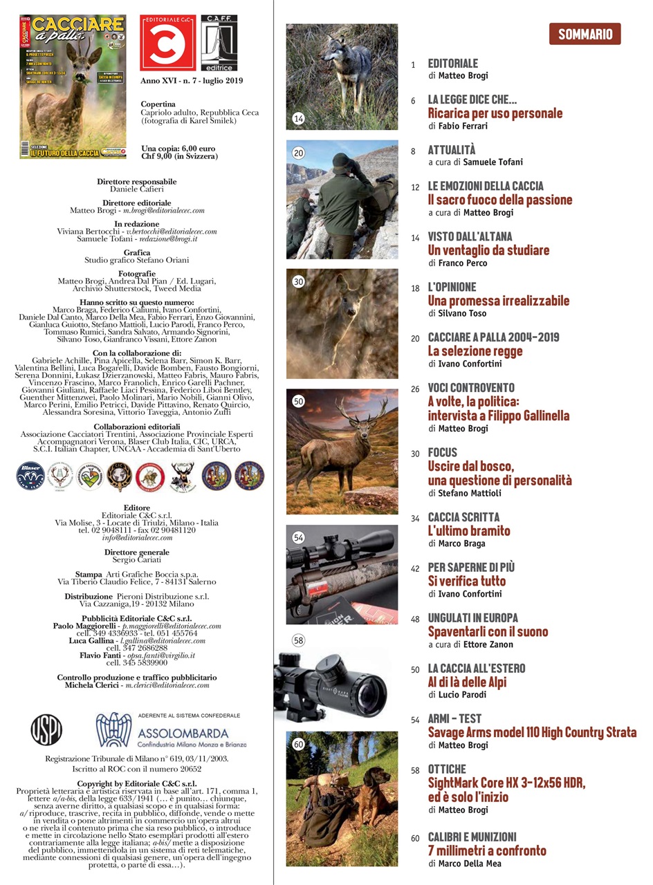 Caccia Magazine Preview Pages