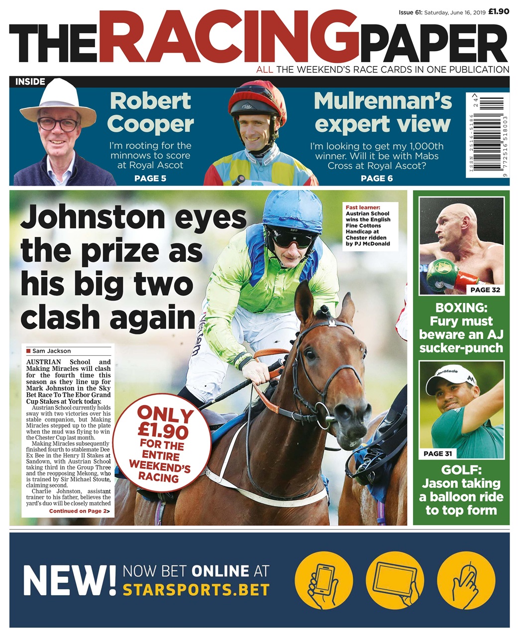 The Racing Paper Preview Pages