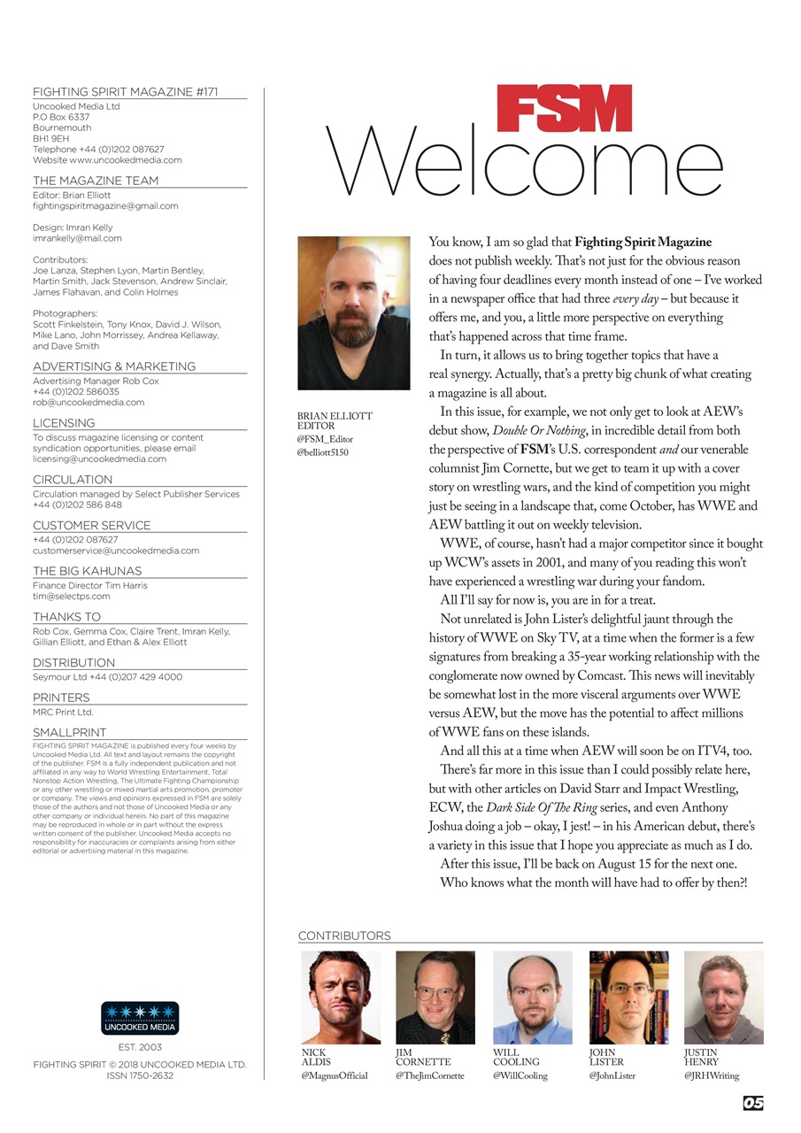 Wrestletalk Magazine Preview Pages