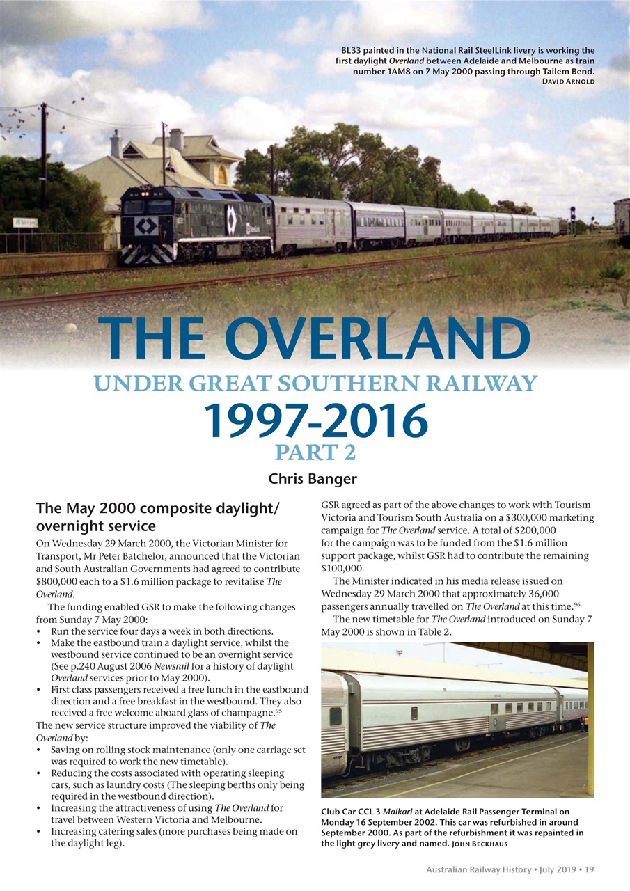 Australian Railway History Preview Pages