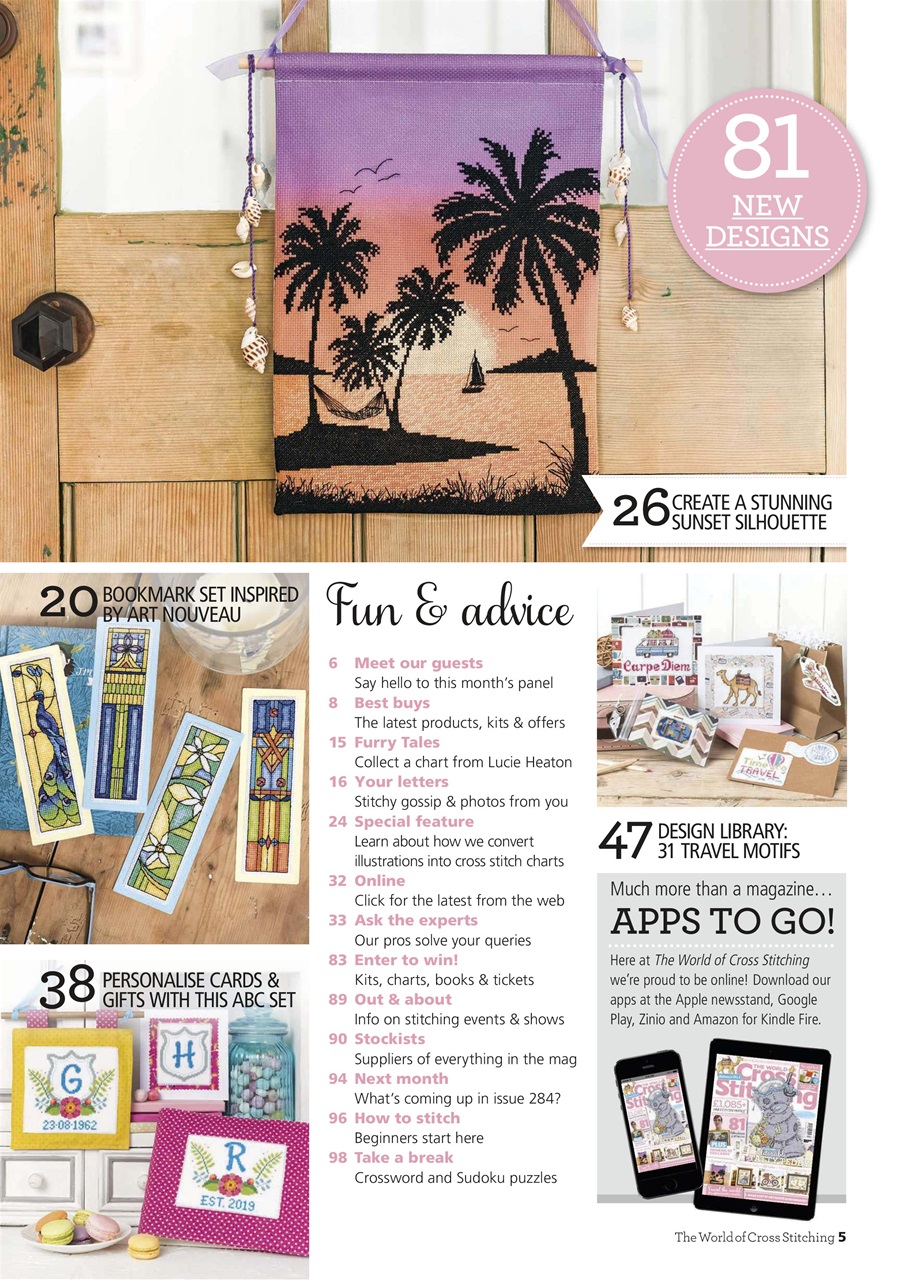 The World of Cross Stitching Preview Pages