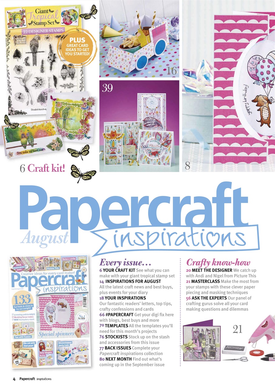 Papercraft Inspirations Preview Pages