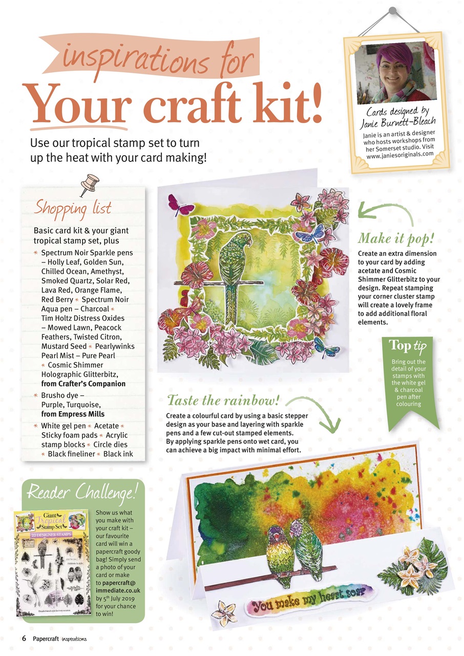 Papercraft Inspirations Preview Pages