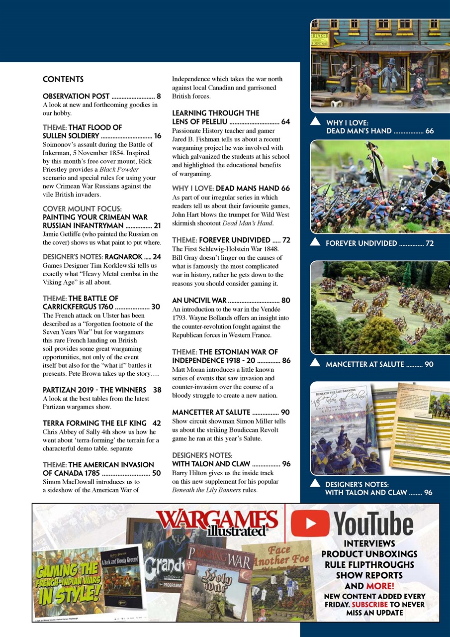 Wargames Illustrated Preview Pages