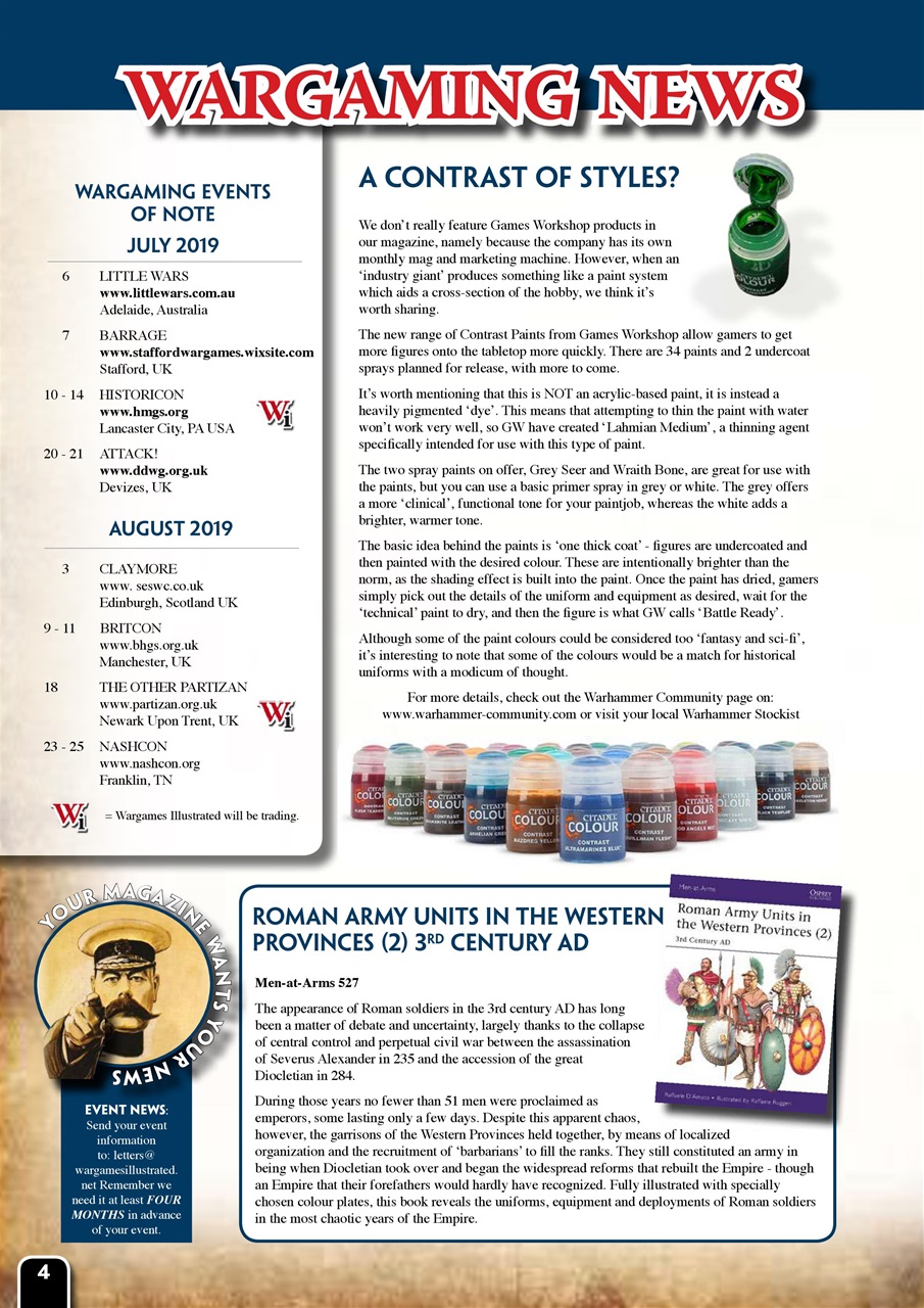 Wargames Illustrated Preview Pages