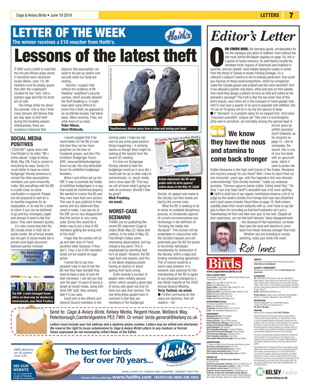 Cage & Aviary Birds Preview Pages
