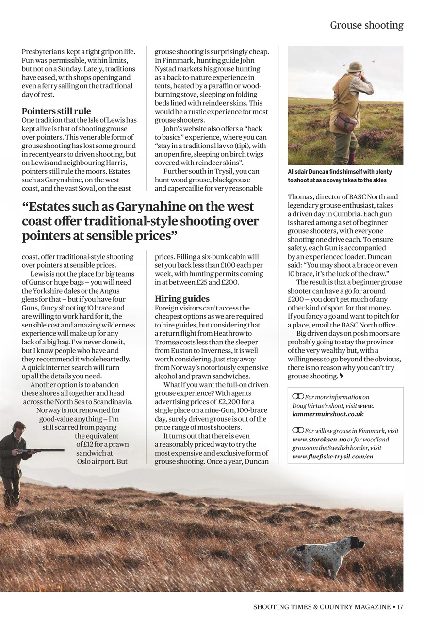 Shooting Times & Country Preview Pages