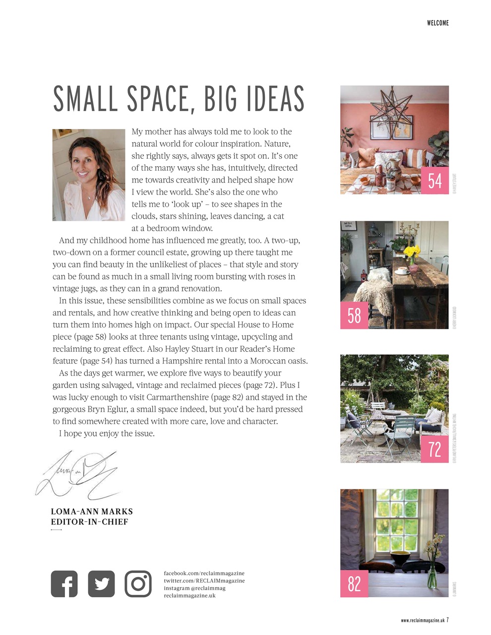 Reclaim Preview Pages