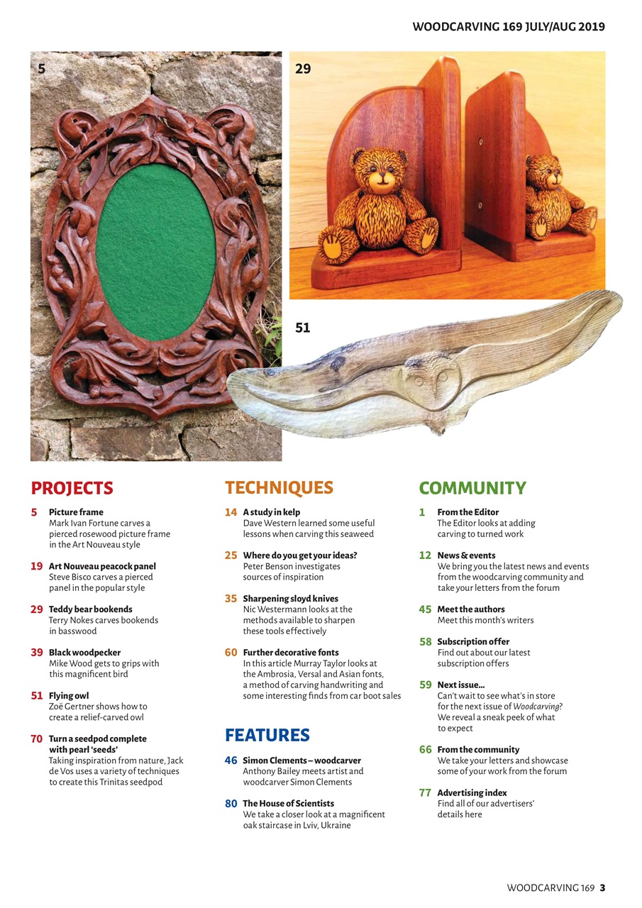 Woodcarving Preview Pages