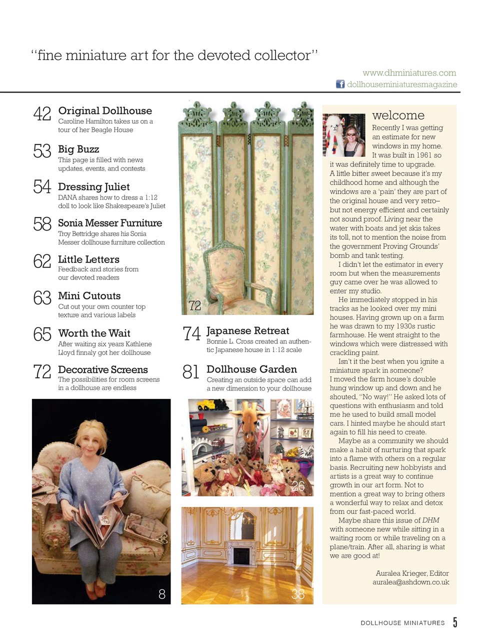 Dollhouse Miniatures Preview Pages