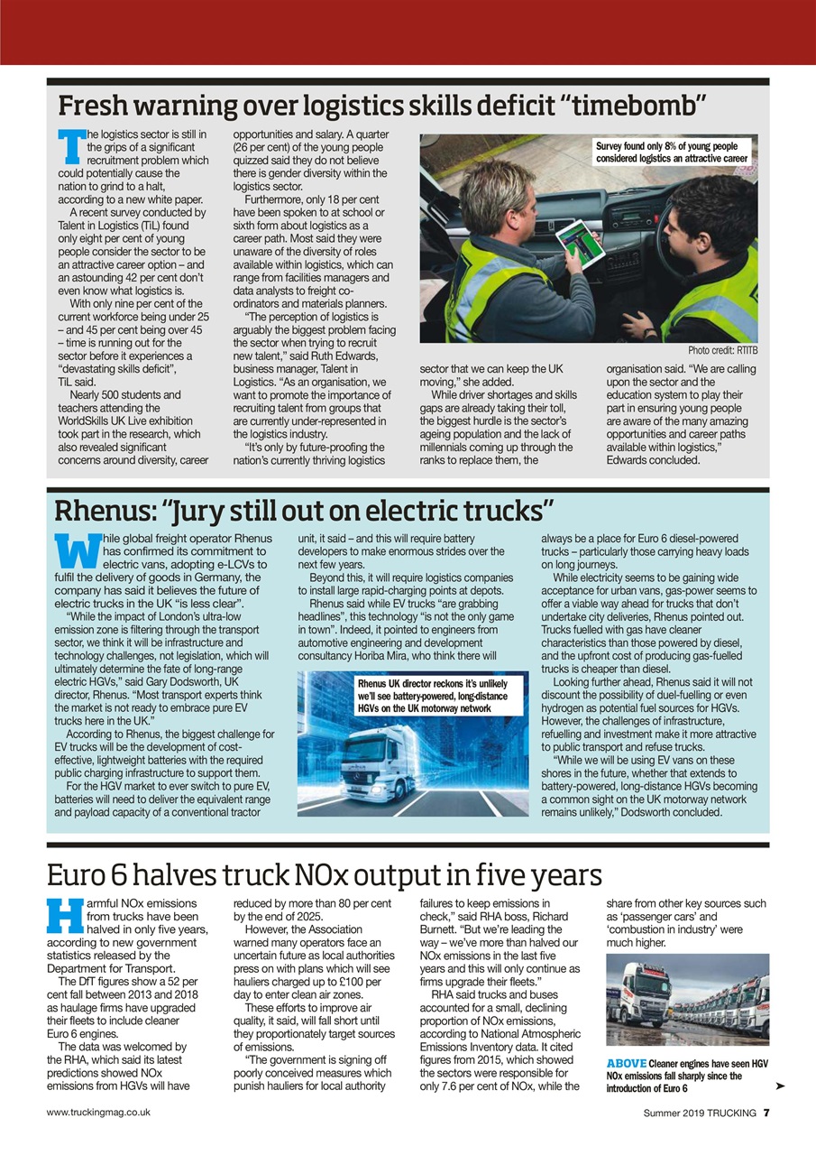 Trucking Magazine Preview Pages