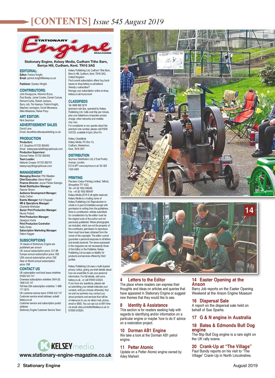 Stationary Engine Preview Pages