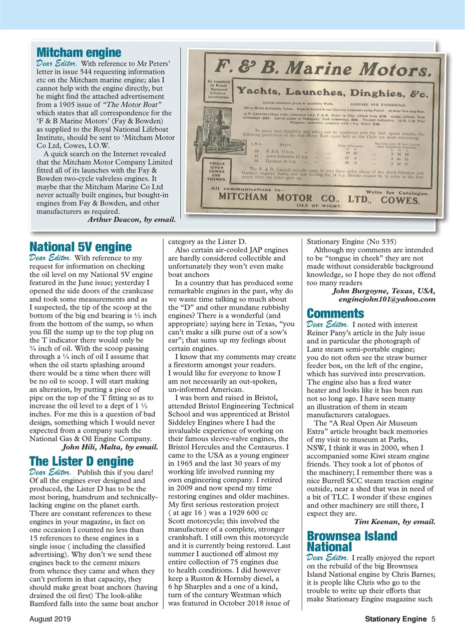 Stationary Engine Preview Pages