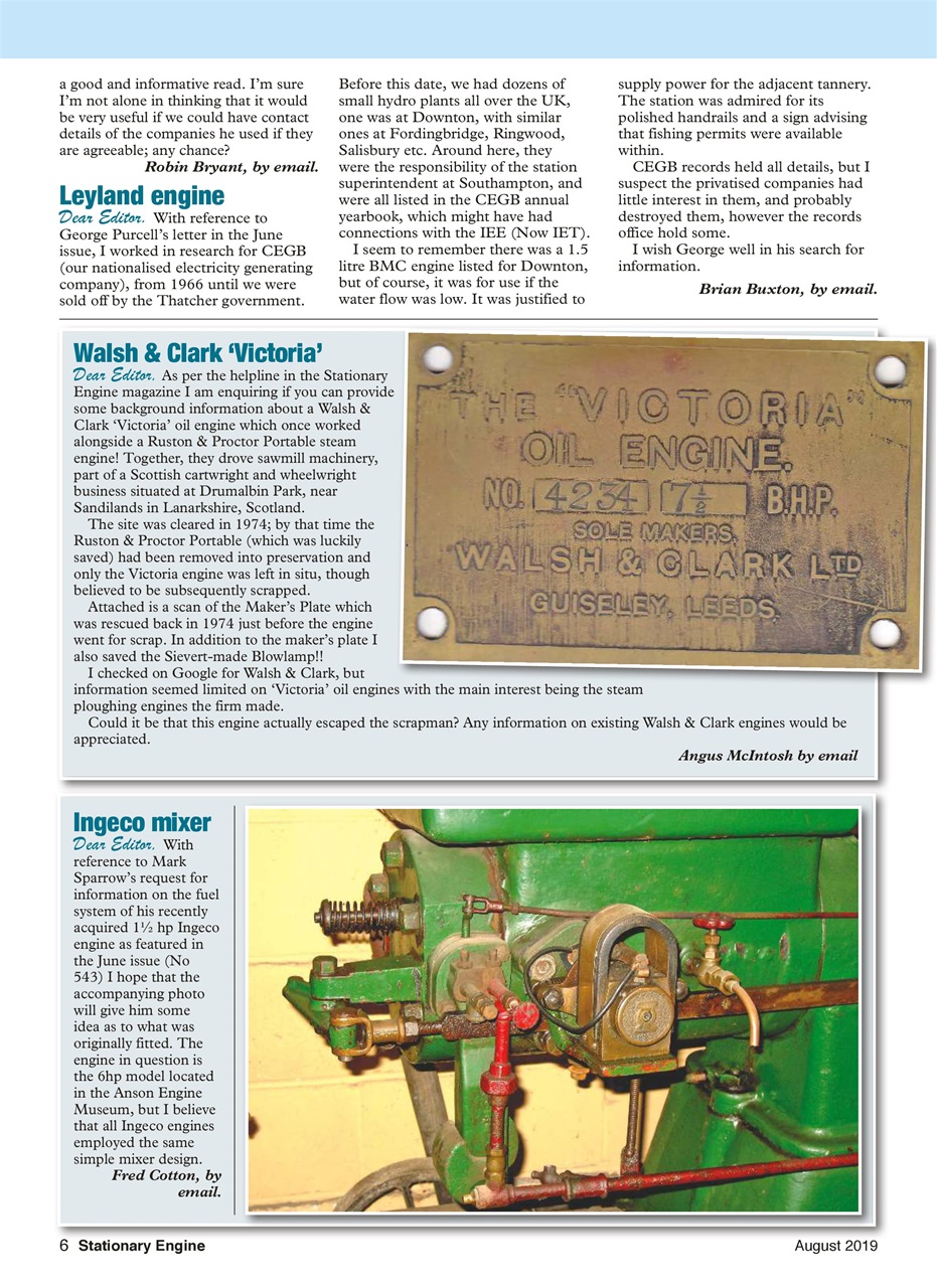 Stationary Engine Preview Pages