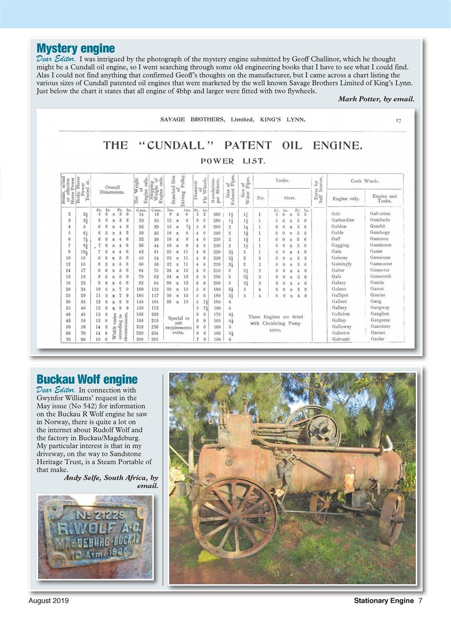 Stationary Engine Preview Pages