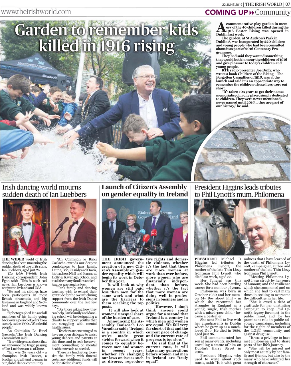 Irish World Preview Pages