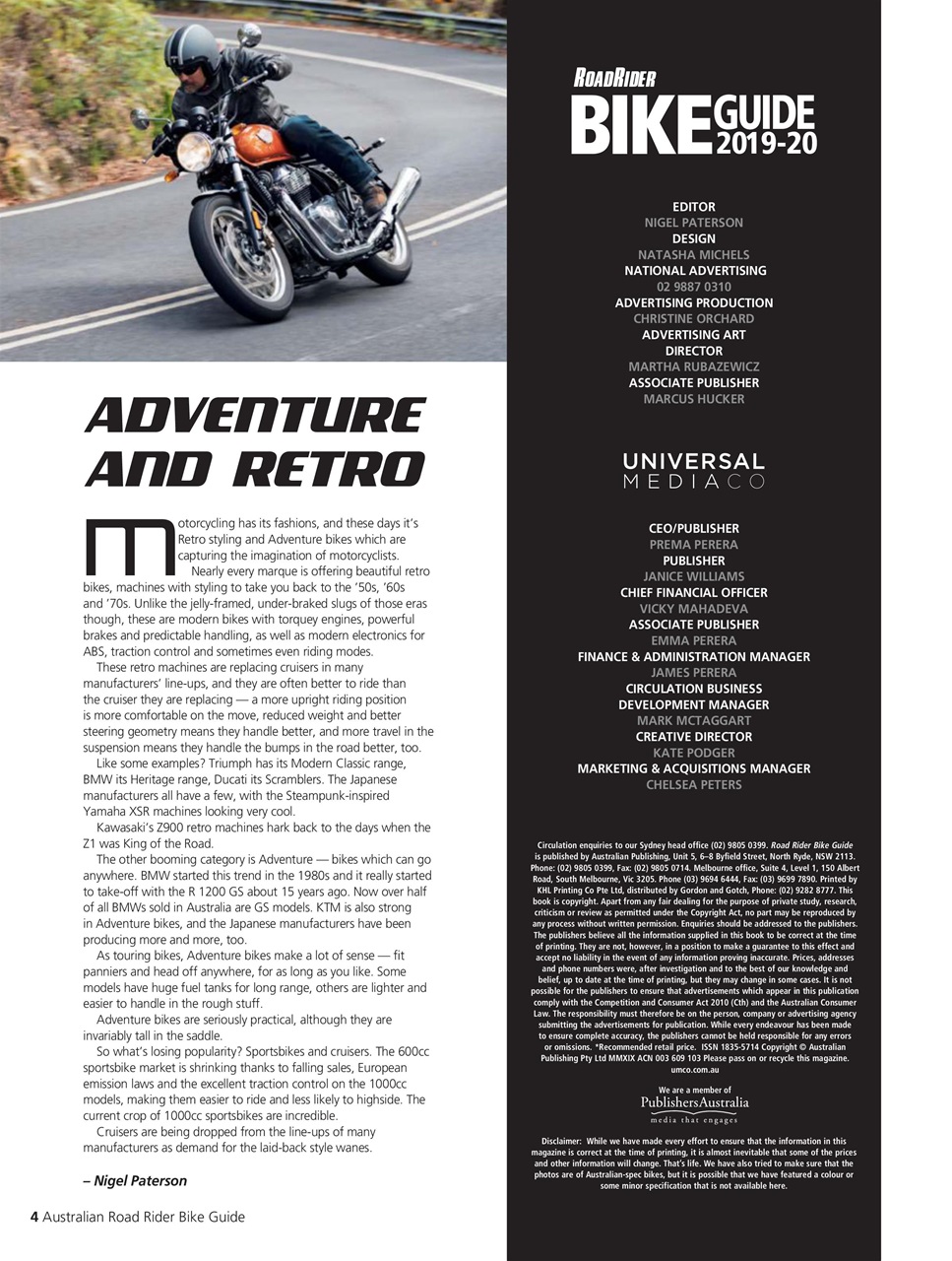 Road Rider Bike Guide Preview Pages