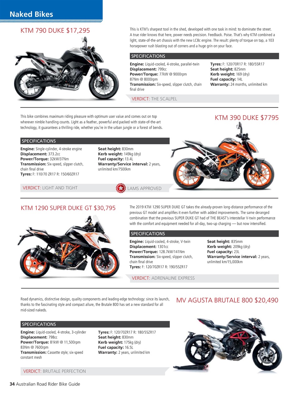 Road Rider Bike Guide Preview Pages