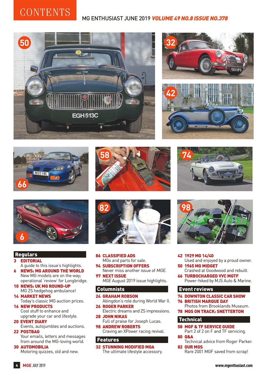 MG Enthusiast Preview Pages