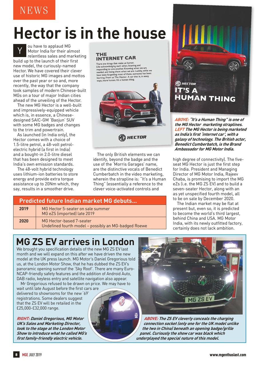MG Enthusiast Preview Pages