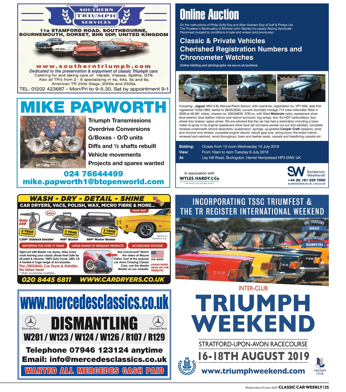 Classic Car Weekly Preview Pages