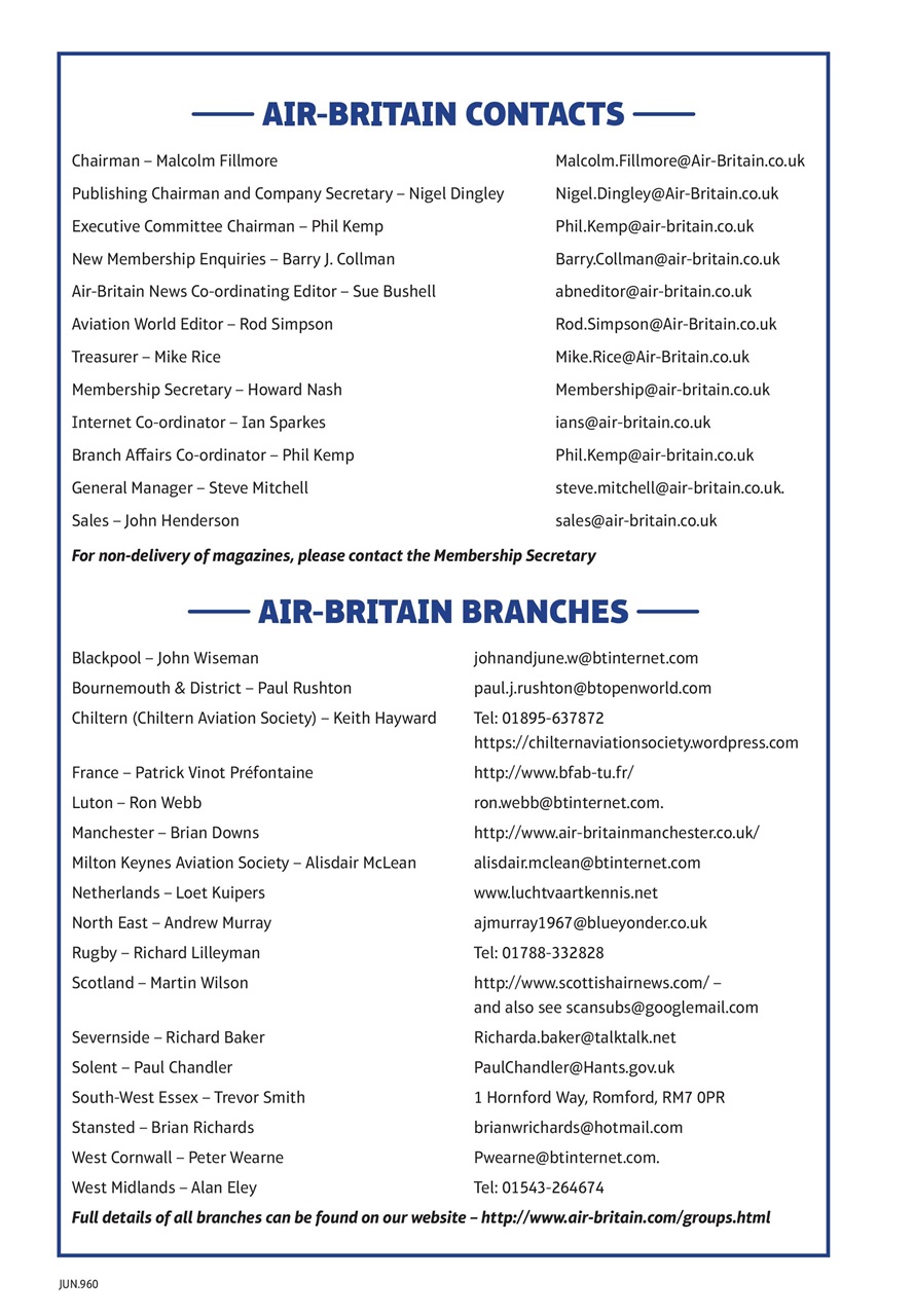 Air Britain News Preview Pages