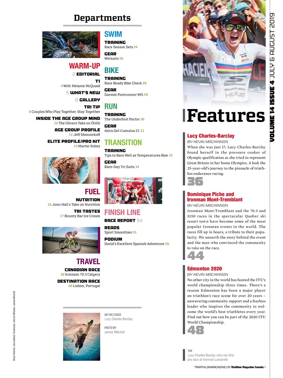 Triathlon Magazine Canada Preview Pages