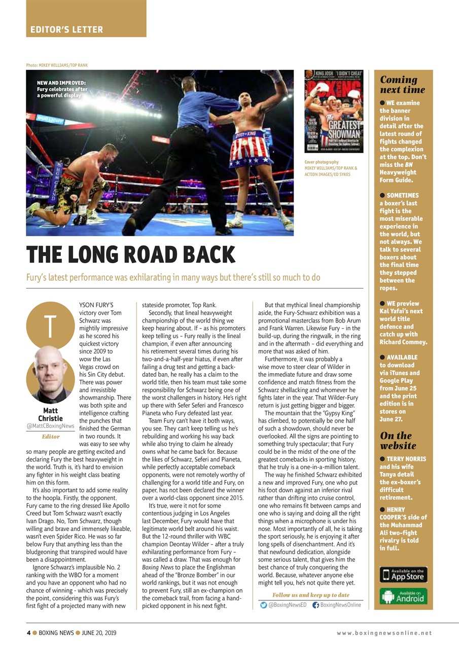Boxing News Preview Pages