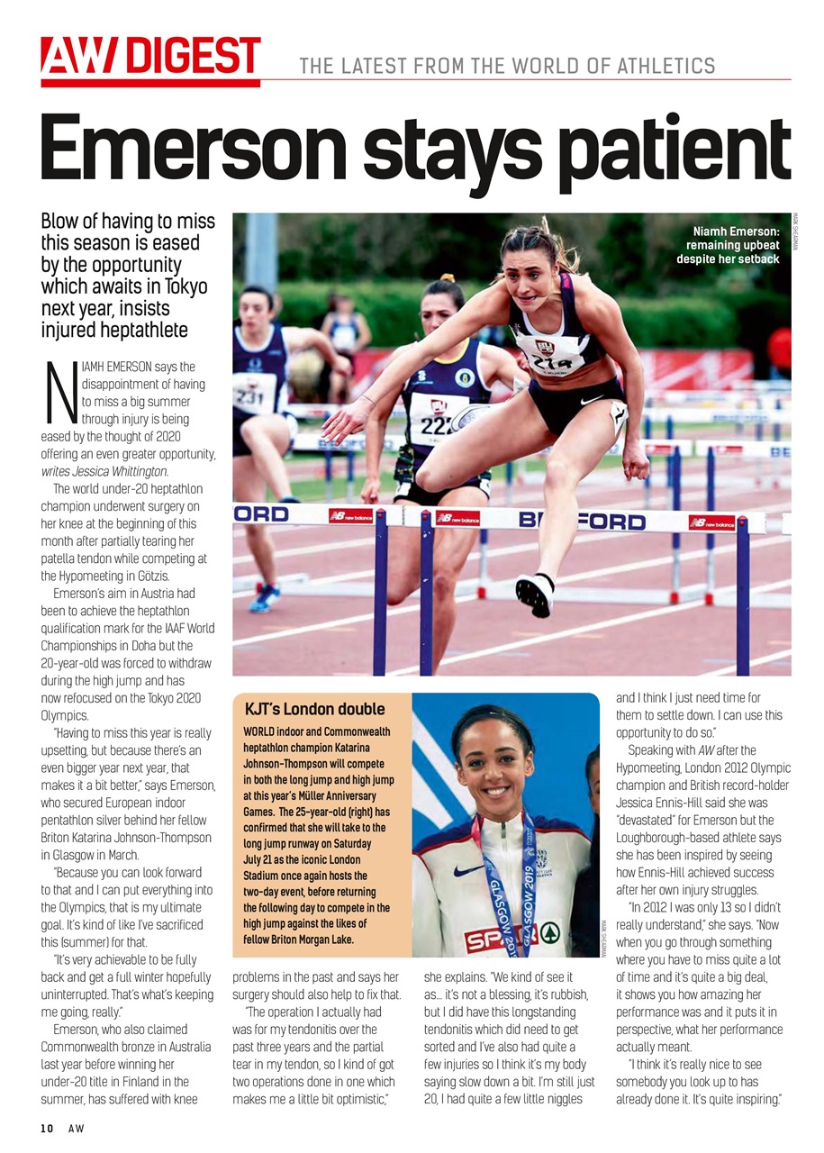 AW – Athletics Weekly Magazine Preview Pages