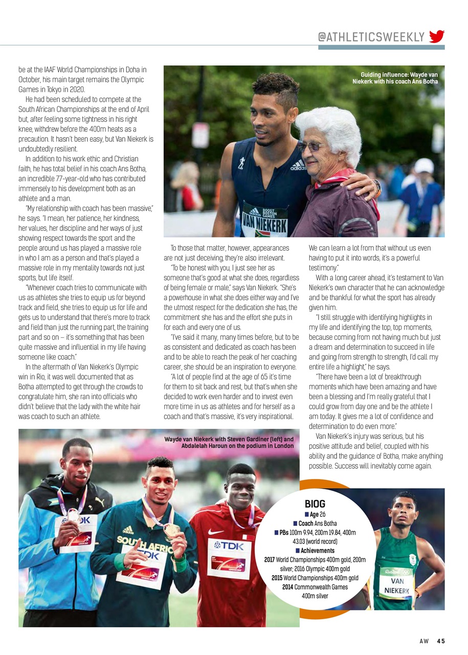 AW – Athletics Weekly Magazine Preview Pages