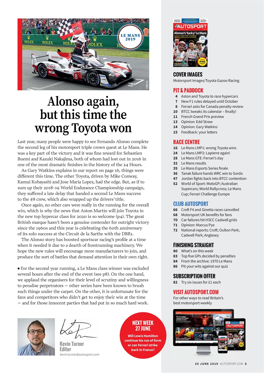 Autosport Preview Pages