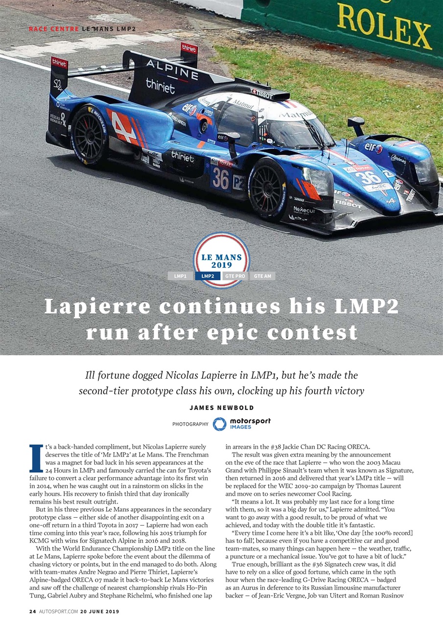 Autosport Preview Pages