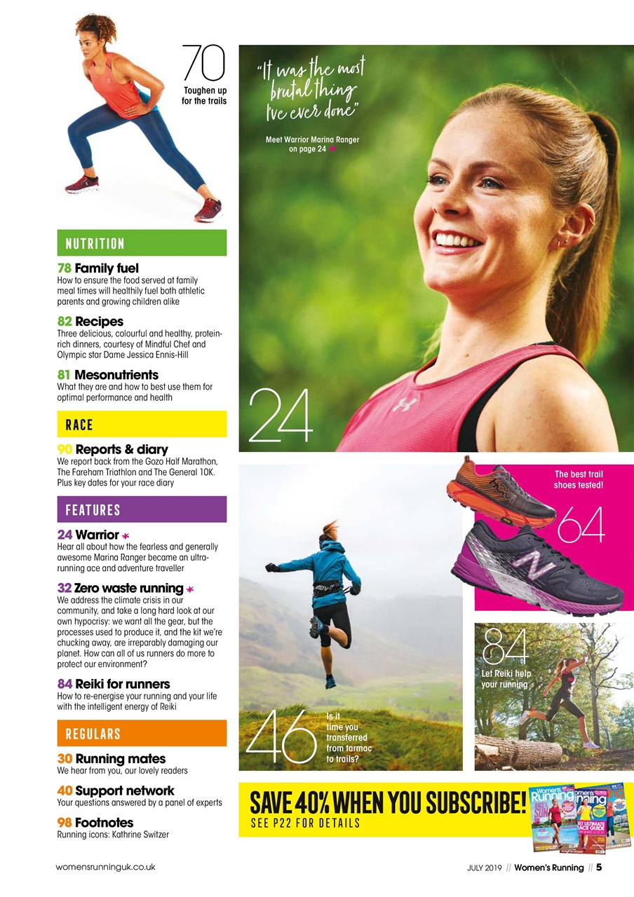 Women’s Running Preview Pages
