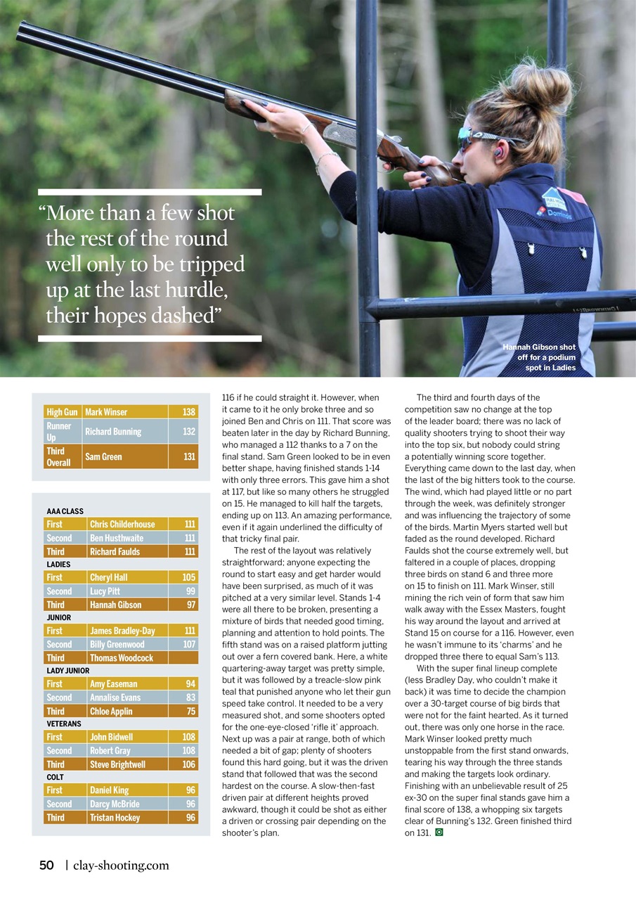 Clay Shooting Preview Pages