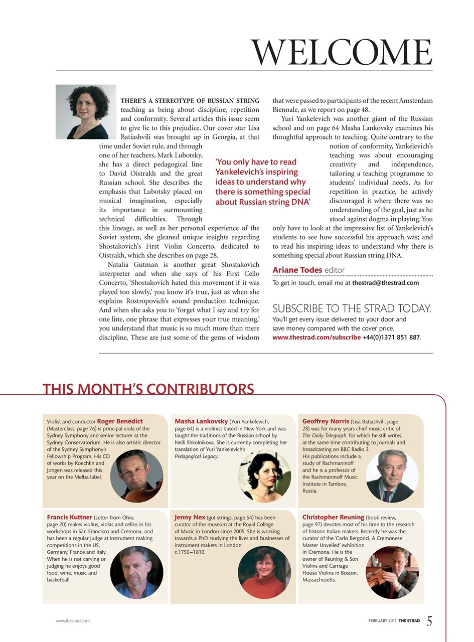 The Strad Preview Pages