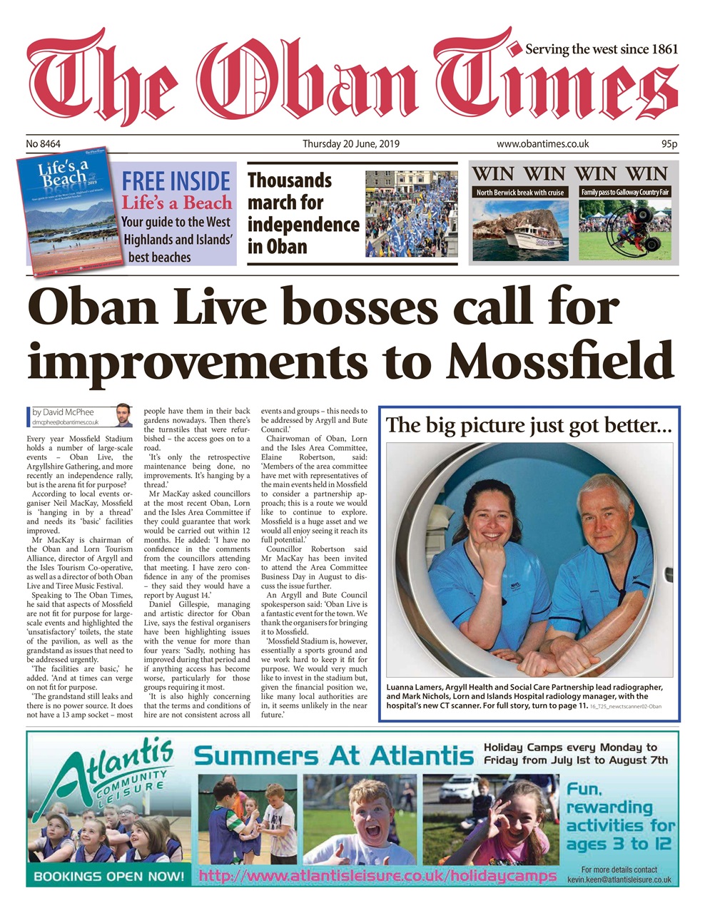 The Oban Times & Lochaber Times Preview Pages