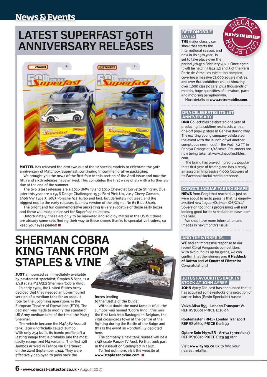 Diecast Collector Preview Pages