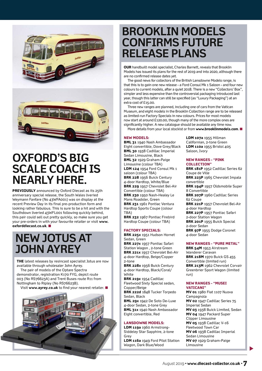 Diecast Collector Preview Pages