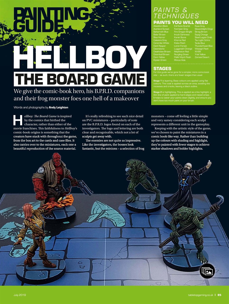 Tabletop Gaming Preview Pages