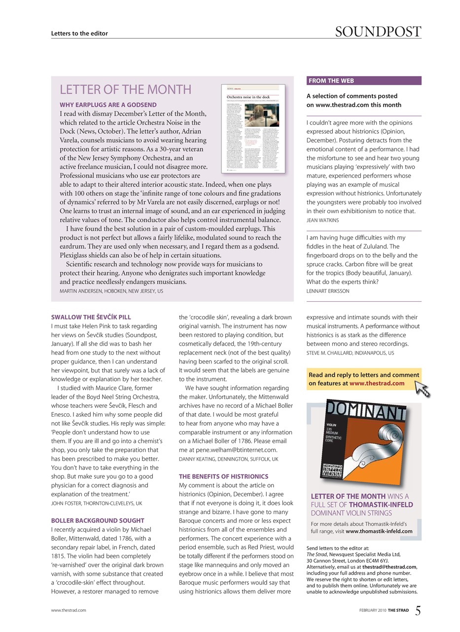 The Strad Preview Pages