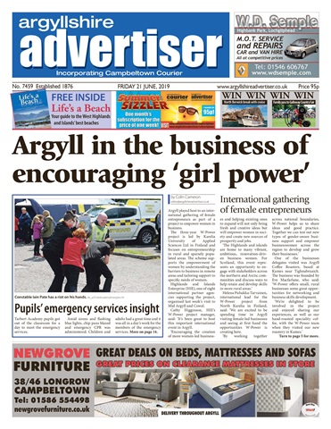 Argyllshire Advertiser issue 21 June 2019