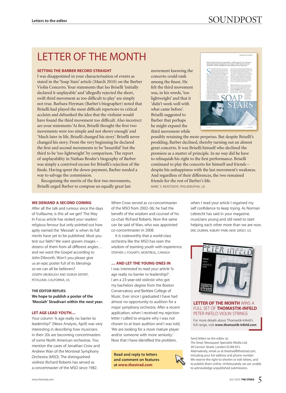 The Strad Preview Pages